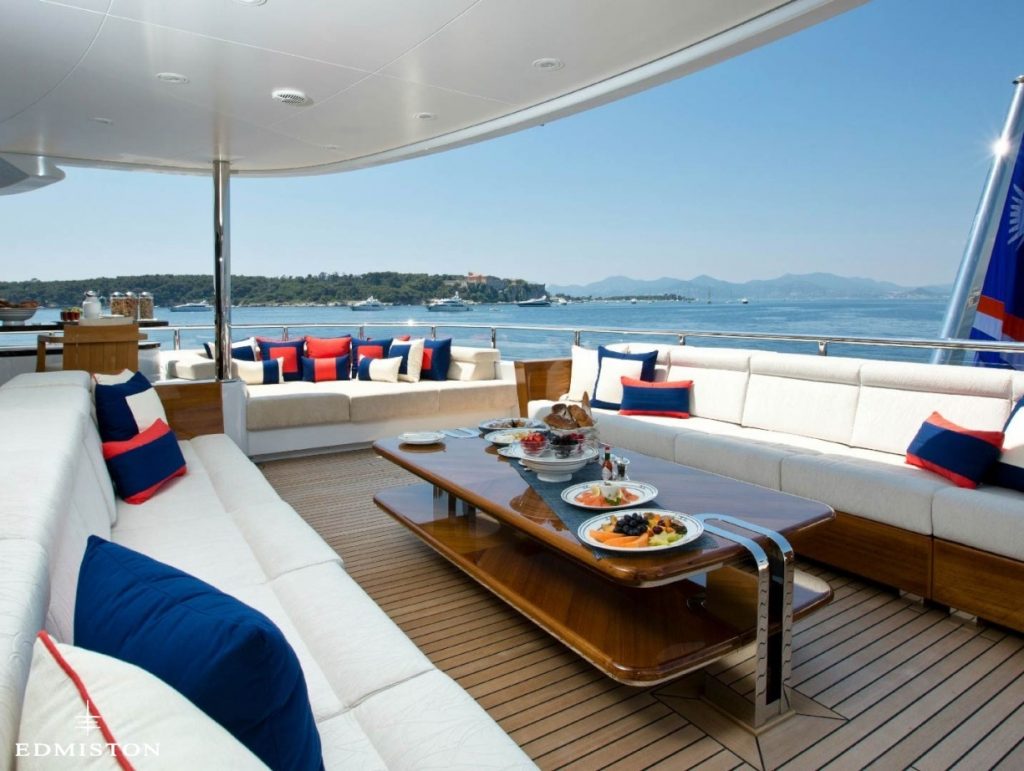 Excellence V luxury yacht by Riva including Beach Club - PerfectYachtCharter.com