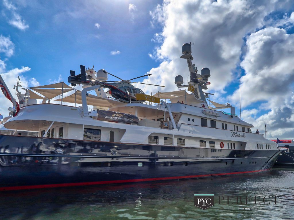 Superyacht at Fort Lauderdale Boat Show - PerfectYachtCharter.com